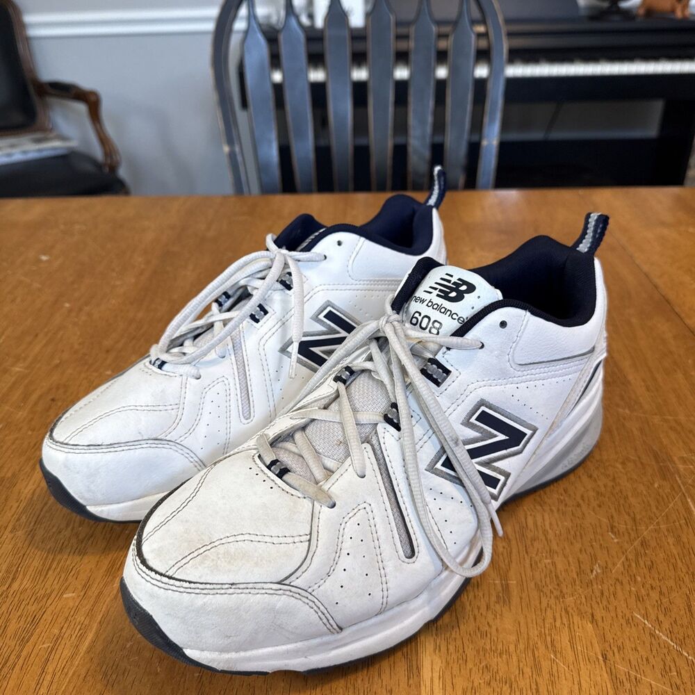 New Balance 608 Mens 11.5 2E Width EE White Running Shoes Sneakers MX608WN5
